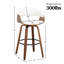 Tabourets pivotants Mid-Century rembourrés en similicuir Devlin-347477721-347477722
