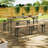 Rectangle 3 Piece Outdoor Folding Beer Table Set
