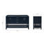 Base de meuble-lavabo double 60 po Pawley en bleu minuit seulement-76034499