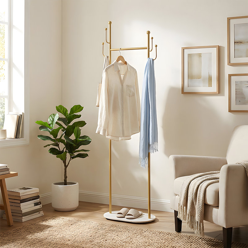 Adjustable Clothing Rack, Golden
