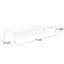 Chaise longue en filet respirant avec sièges réglables en aluminium et blanc - structure stable blanche