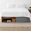 Jupe de lit Premium en microfibre plissée à densité de tissage 1800-21596937-21596941