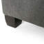 Tissu contemporain gris foncé avec coutures gaufrées et grand espace de rangement, l 30,57 po x P 30,57 po, H 19,07 po - 31 x 31 x 18,6-203996690