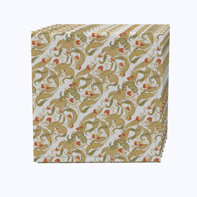 Cotton Floral Square Napkin