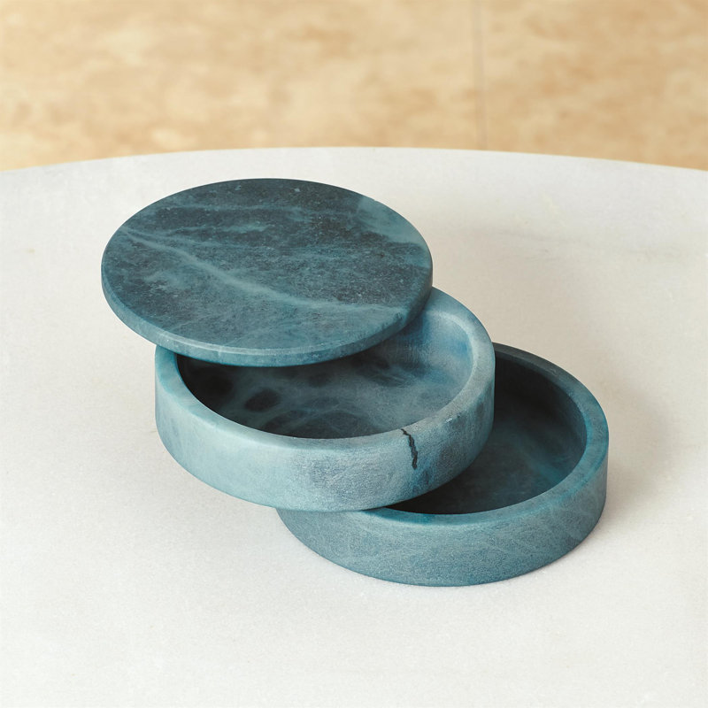 Alabaster Swivel Box-Grey, Blue
