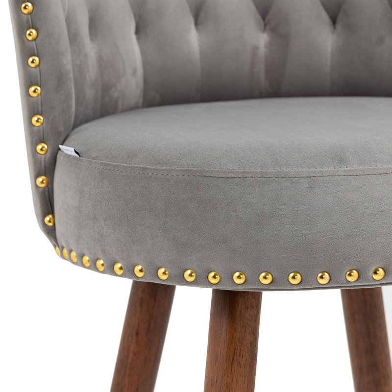 Swivel Bar Stools With Backrest And Footrest, 360-Degree Rotation And Ergonomic Design, Gray