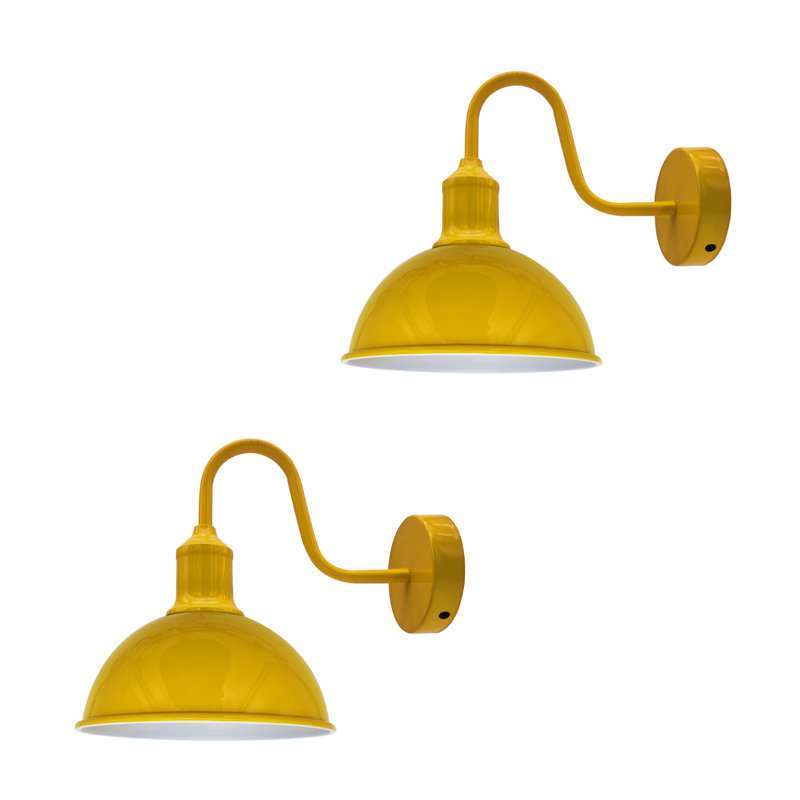 Foshee Armed Sconce, Yellow/White