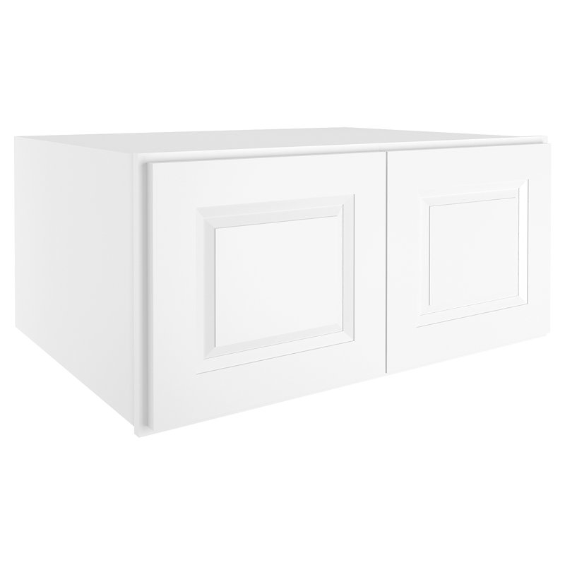 Cozy Design Plywood Standard Wall Cabinet Ready-to-Assemble, Traditional White, 24" H x 33" W x 24" D