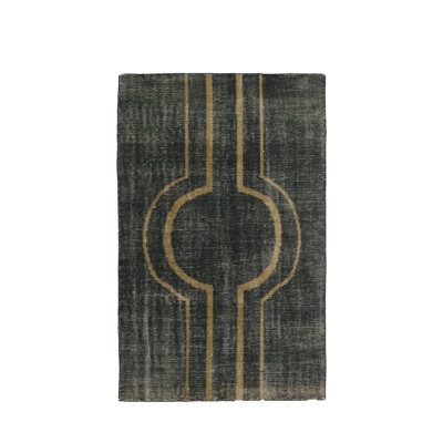 Wendy Jane Geometric Area Rug in Charcoal