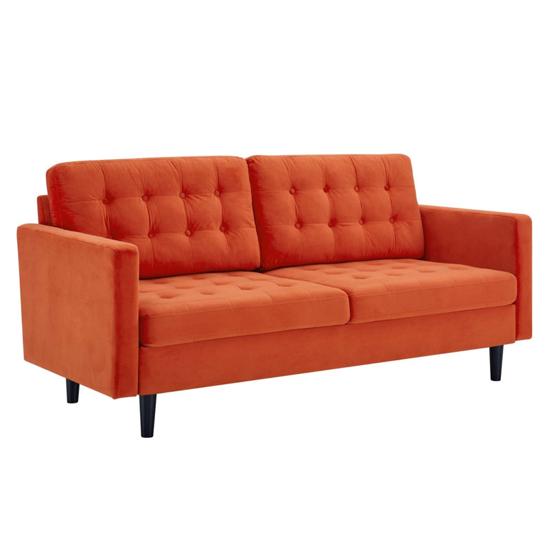 Canapé Exalt, Velours orange