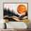 «Graylee Sunrise Forest In Marble Field Landscape I», art mural sur toile forêt