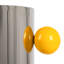 Stainless Steel Ice Bucket With Citron Color Enameled Ball Handles And Feet