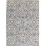 Ziegler One-of-a-Kind Hand-Knotted High-Quality Light Blue/Gray/Ivory Area Rug