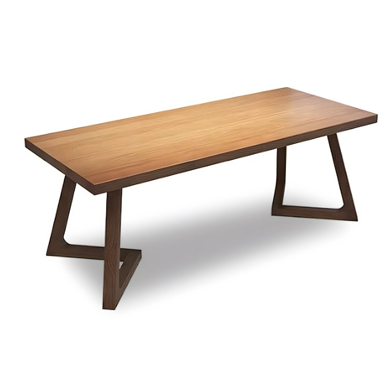 Nordic solid wood rectangular dining table, 29.53"H x 27.56"L x 55.12"W