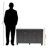 Jovia Gray Finish 4-Shelves With 3-Door Wooden Shoe Cabinet, 26.03" H X 44.24" W X 12.99" D