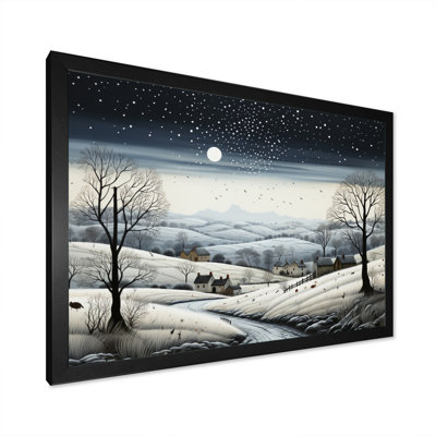 " Countryside Gray Minimalism Landscape II "