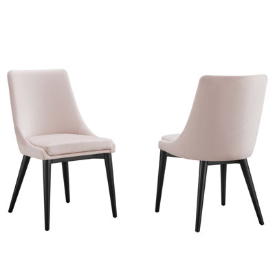 Modway Viscount Accent Performance Velvet Dining Chairs