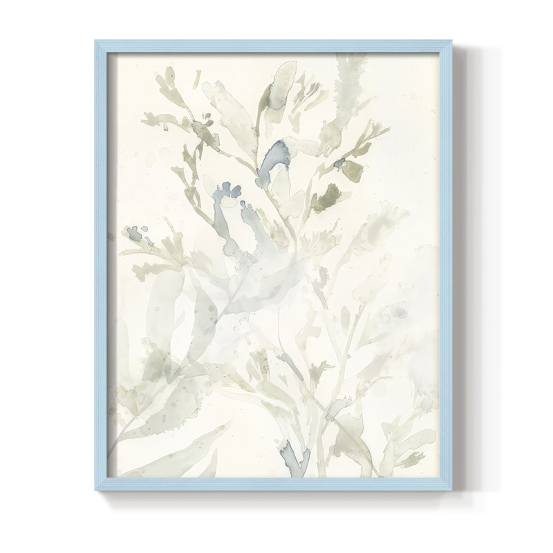 Impression encadrée Elegant Sea Koster III - bois massif, H 15 po x l 12 po, Bleu