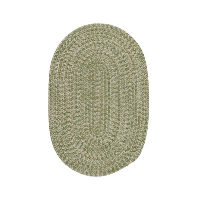 Tapis réversible intérieur / extérieur Freels - Tweed vert / blanc
