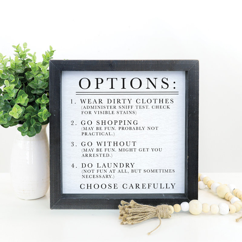 Options de lessive