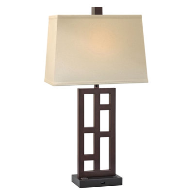 Downtown Collection Metal USB Table Lamp