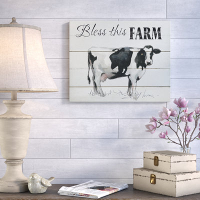 « bless this farm », reproduction de peinture à l’huile sur toile tendue