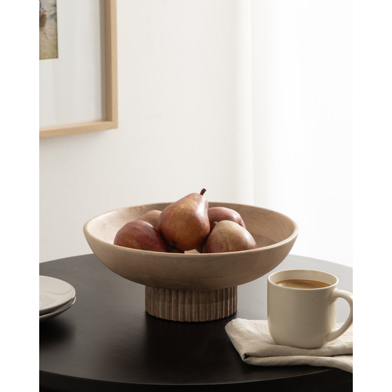 Bol décoratif rond en bois Rooks