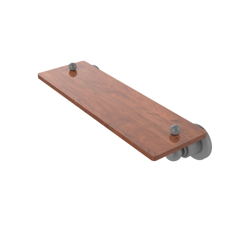 Tablette à support Lera, Gris mat, H 2,5 po x l 16 po x P 5 po