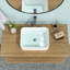 19"X15" White Ceramic Rectangular Vessel Bathroom Sink-99078103