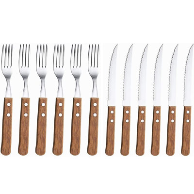Prep & Savour Burhaan Stainless Steel Flatware Set - Service for 6