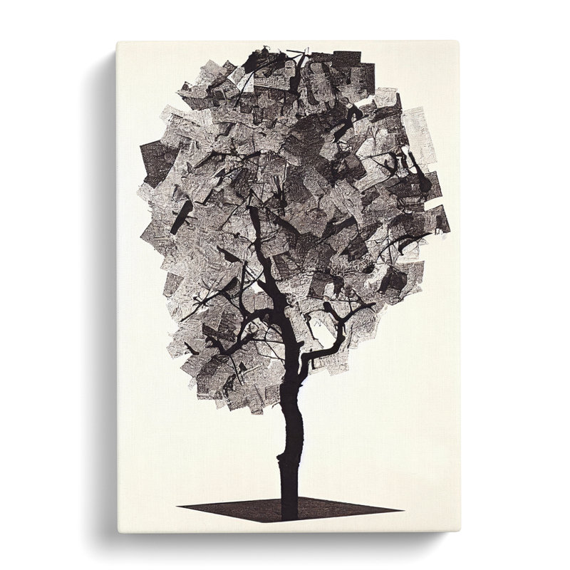 CAN-V0523-1786X Pear Tree Shadow Vol.5 - Wrapped Canvas Print, 50cm H x 35cm W