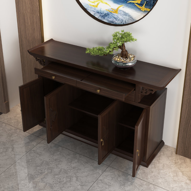 Buffet en bois massif de style chinois