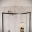 Porte de douche coulissante encadrée Cormor 36 po x 74 po avec quincaillerie en verre trempé transparent traité 1/4 po CrystalTech