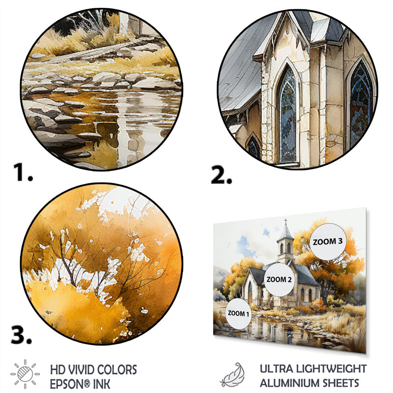 Décoration murale Lansdcape Church Tranquil Abode III - Spiritual, H 24 po x l 32 po x P 1 po