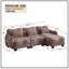 Canapé modulaire ergonomique courbé en L en forme de L avec 1 repose-pieds mobile-131094040-131094044