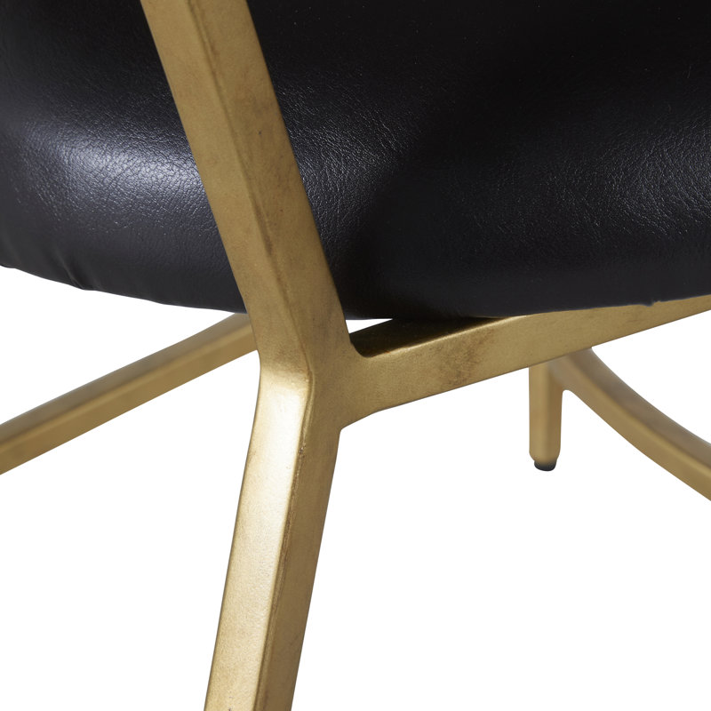 Matthew Wing Back Side Chair in Black