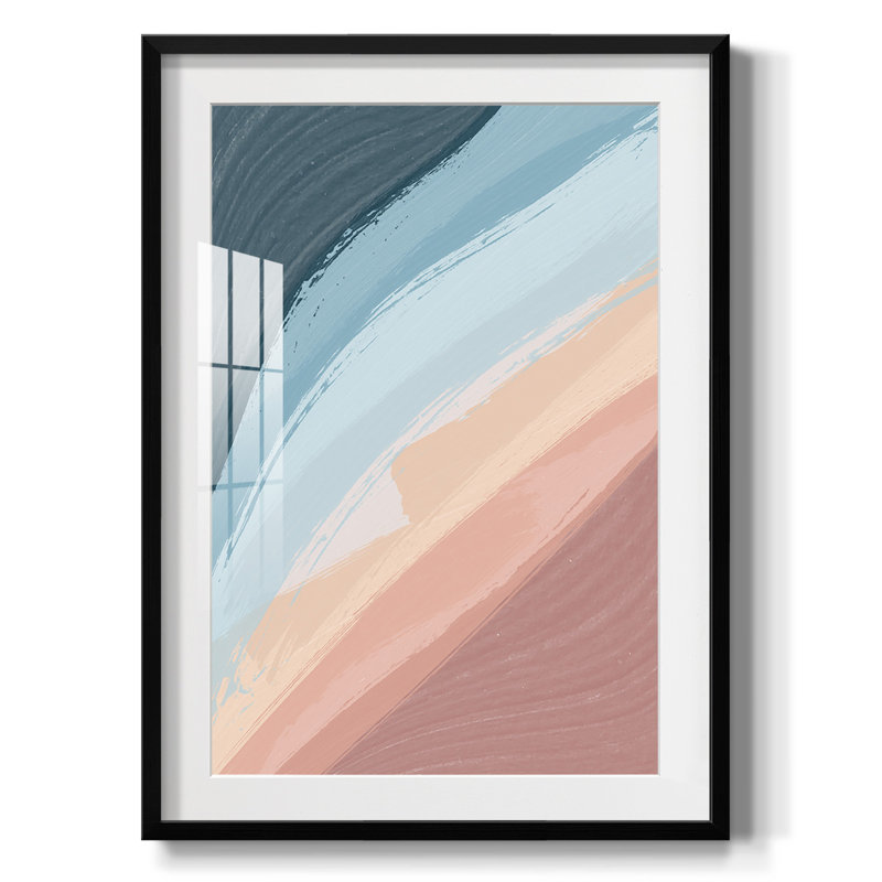 Waters Rolling - Impression encadrée, H 28,5 po x l 20,5 po, Noir