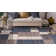 Allyne Geometric Tufted Blue/Cream/Gray Non-Slip Rubberback Area Rug