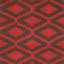 Brown & Red Geometric Flatweave Cotton Rug-1095389132