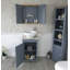 Slimline Compact 515mm Free-standing Cloakroom Vanity Unit-2112266881-2112266880