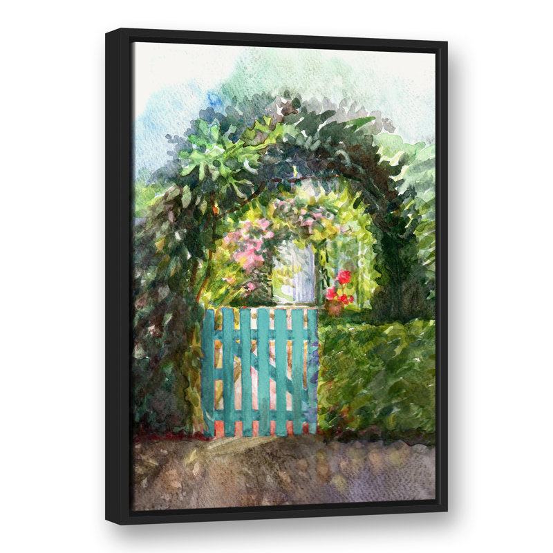 " Garden Gate ", 21.75" W x 21.75" H