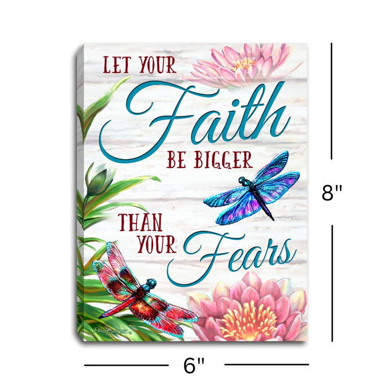 Toile de fond Faith Dragonflies 8x6