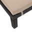 FAUTEUIL PUERTA KD CHAISE, CADRE BRUN FONCÉ AVEC COUSSIN BEIGE