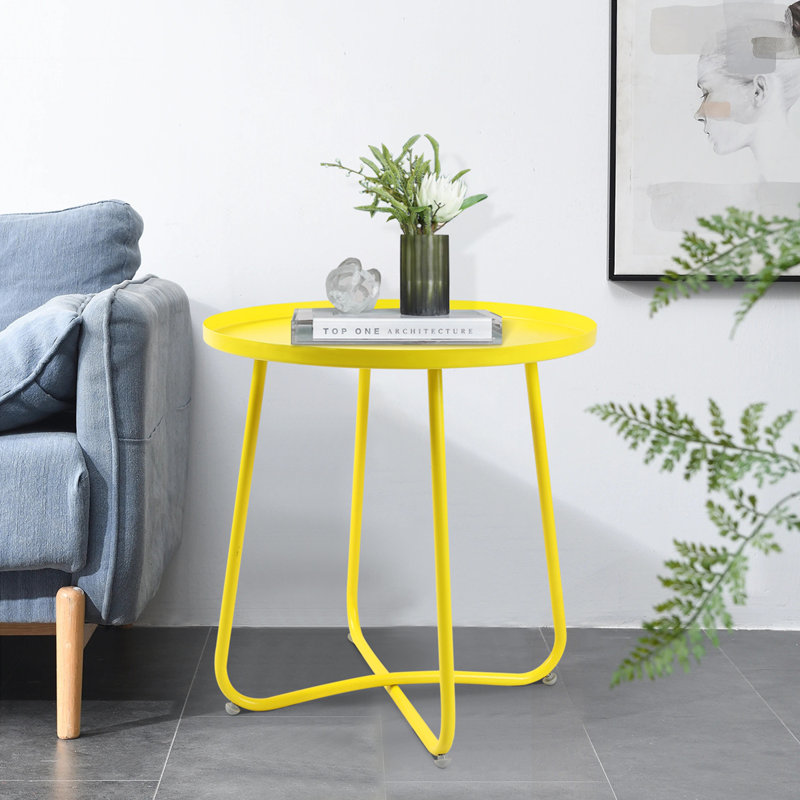 Tablette d'appoint ronde et moderne Home Coffee