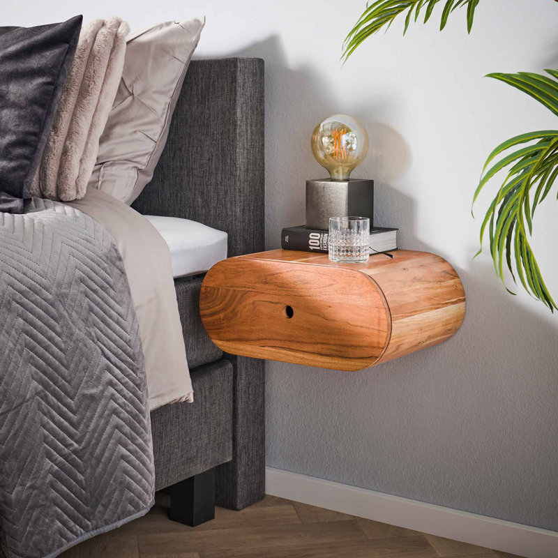 Holtsville 1 Drawer Bedside Table