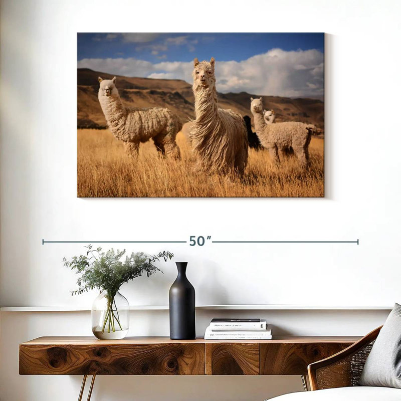 Andes Alpacas, 26" H x 39" W