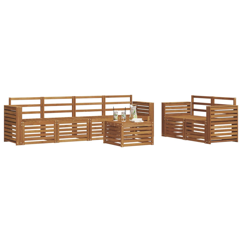  Sofa Sets Solid Acacia Wood