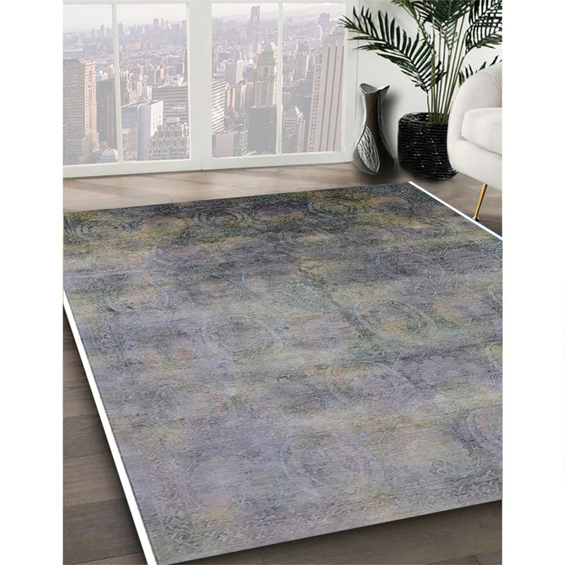 Alayjiah Abstract Indoor Rug, Round 8'
