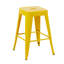 Tabouret à hauteur de comptoir 24 po, ensemble de 2 tabourets de bar en métal sans dossier, empilable, amovible et facile à assembler, peu encombrant pour îlot de cuisine / bar / café / salle à manger (jaune)-1302363282-1302363293