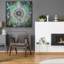 Art mural en verre acrylique épique «Divine Sanctuary» par Verena Wild, 36 po x 36 po-117452582